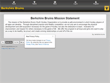 Tablet Screenshot of berkshirebruins.com